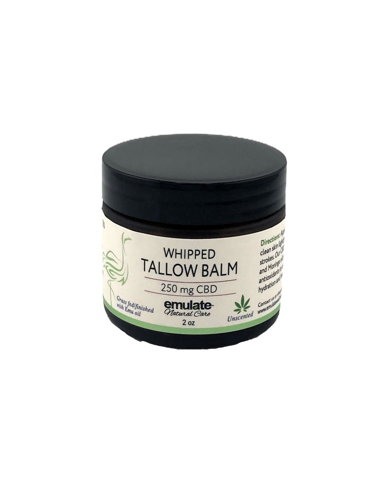 Pastured Whipped Tallow - Scented or Unscented - 250 mg CBD Option available in unscented