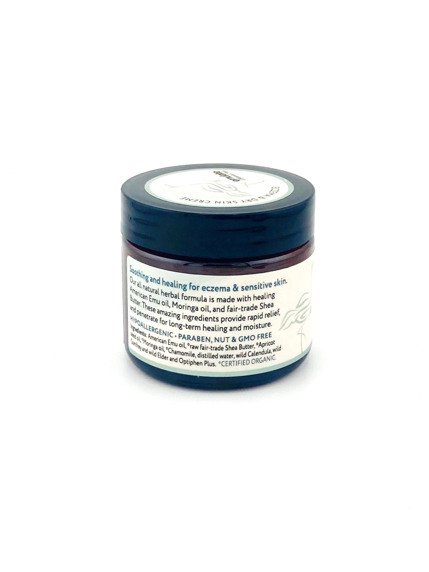 Healing and Nourishing Eczema Dry Skin Crème with Emu oil + Moringa oil; Unscented or Lavender Chamomile