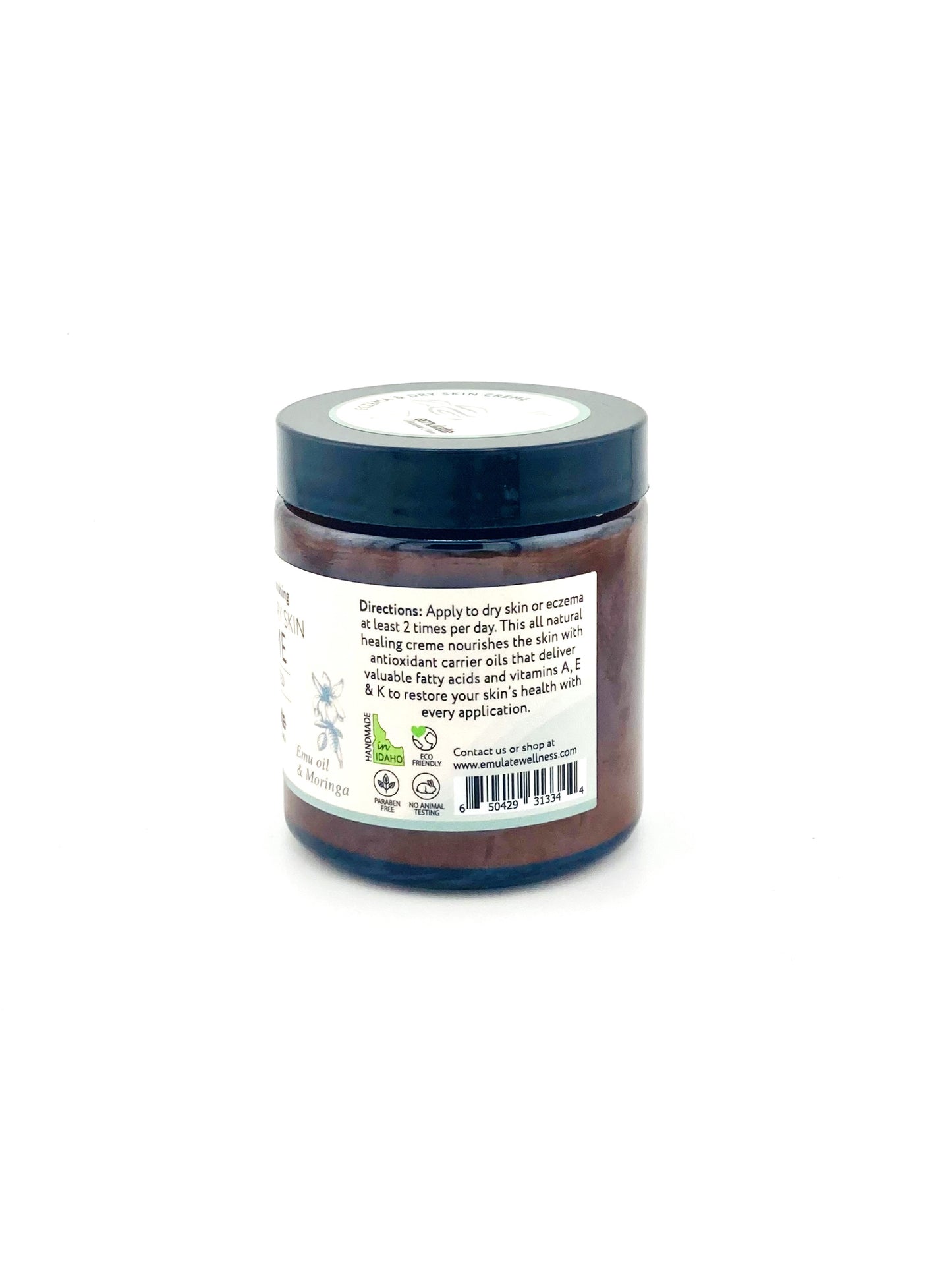 Healing and Nourishing Eczema Dry Skin Crème with Emu oil + Moringa oil; Unscented or Lavender Chamomile