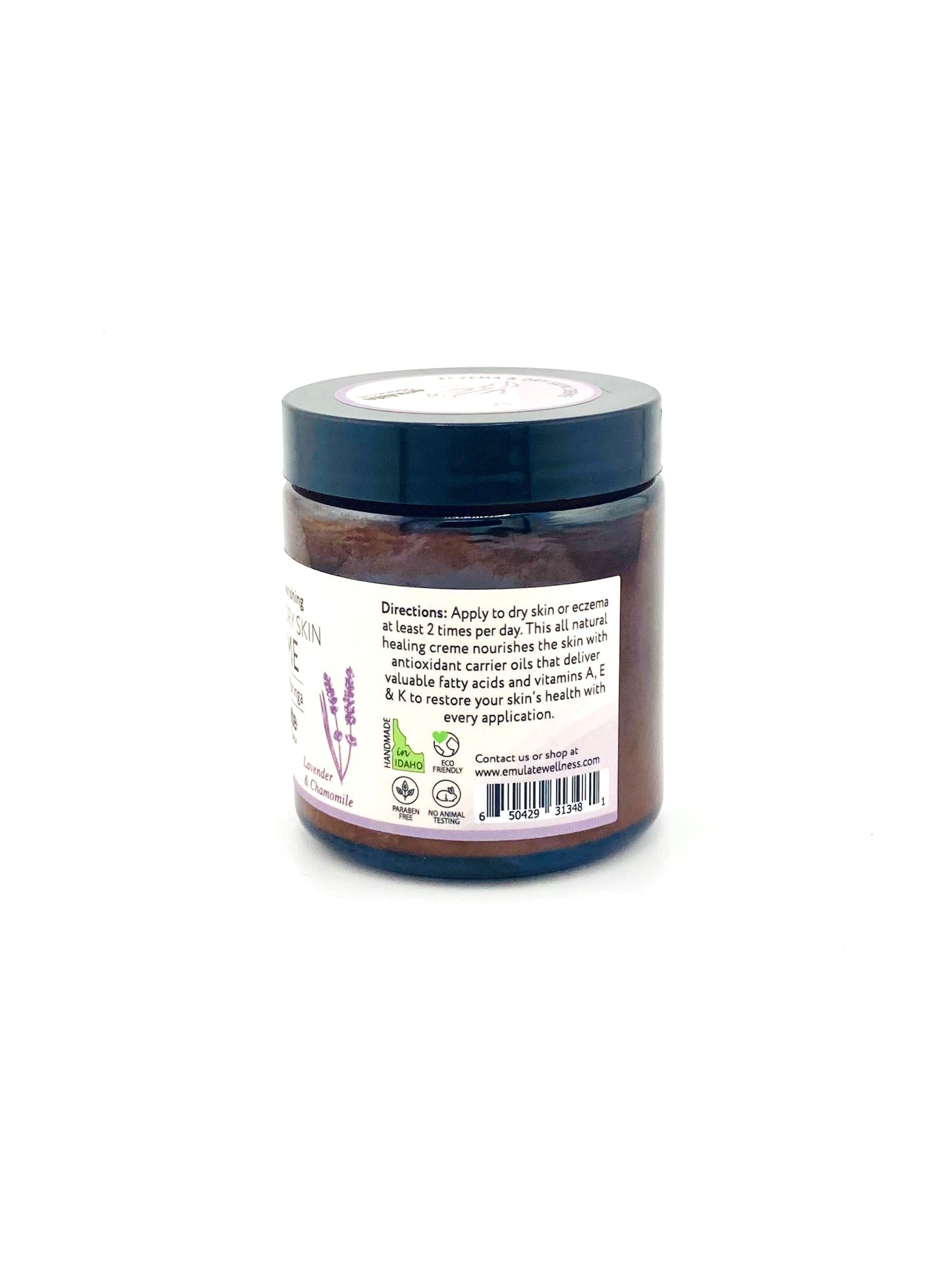 Healing and Nourishing Eczema Dry Skin Crème with Emu oil + Moringa oil; Unscented or Lavender Chamomile