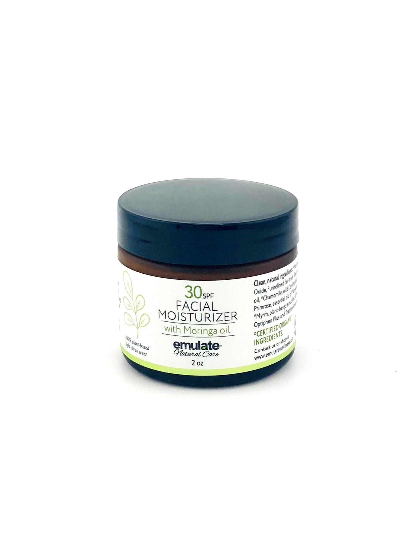 Moringa Facial Moisturizer with SPF 30 - 100% Plant based