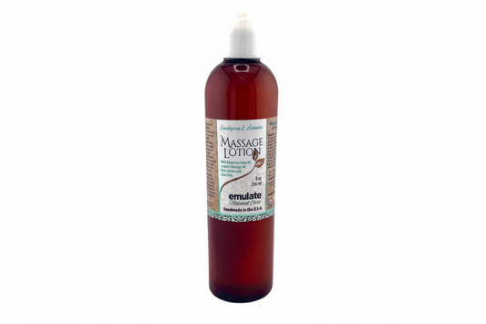 Massage Lotion - 8 oz in unscented or Lavender/Eucalyptus