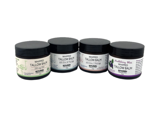 Pastured Whipped Tallow - Scented or Unscented - 250 mg CBD Option available in unscented