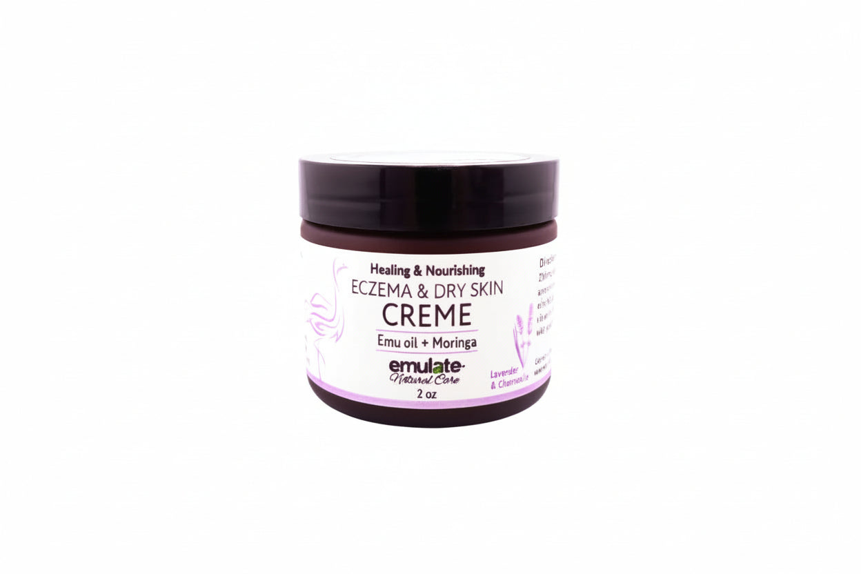 jar of scented dry crème on a white background