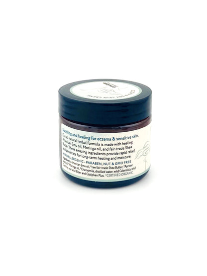 Healing and Nourishing Eczema Dry Skin Crème with Emu oil + Moringa oil; Unscented or Lavender Chamomile