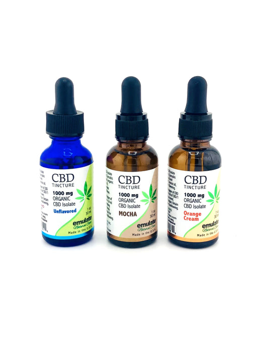 CBD Sublingual Tinture - 1000 mg ORGANIC CBD Isolate