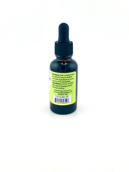 Bottle with dropper on a white background